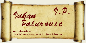 Vukan Palurović vizit kartica